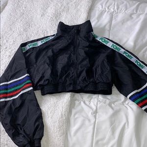 “PONY” CROPPED WINDBREAKER